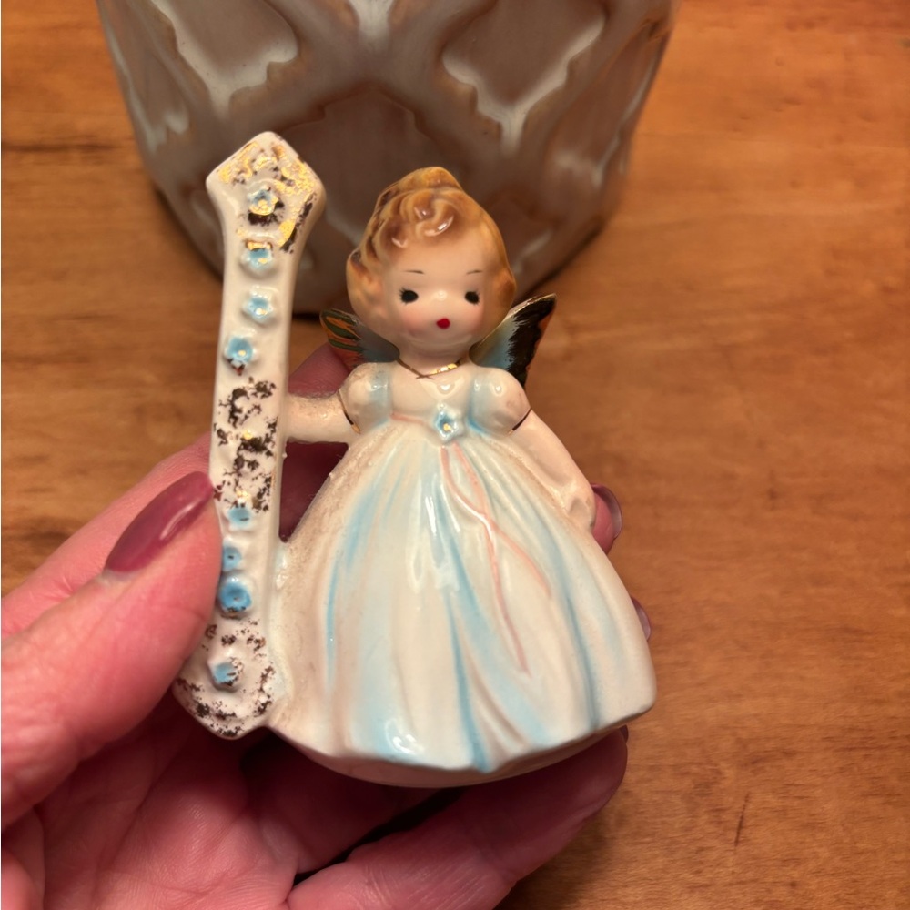 Josef Seibel Angel Figurine with Cream and Blue Dress